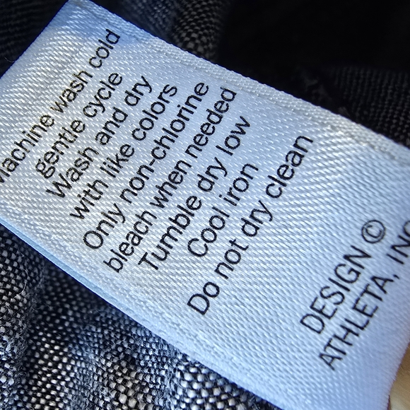 Athleta Linen Black Chambray Joggers Size 4 - Picture 11 of 13